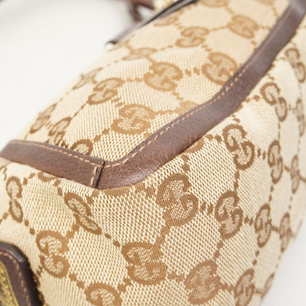 Gucci Handbag GG Canvas Brown Gold — view 8