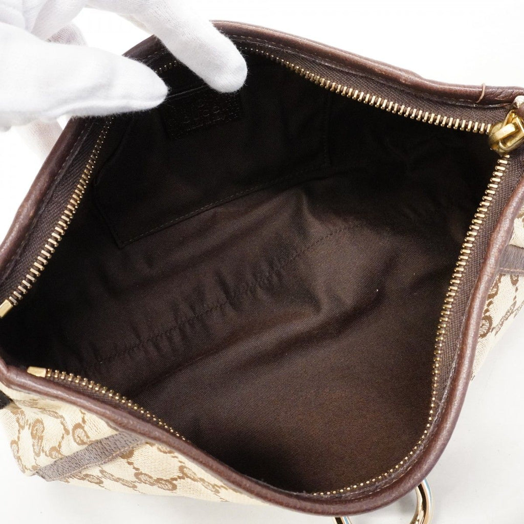 Gucci Handbag GG Canvas Brown Gold — view 4