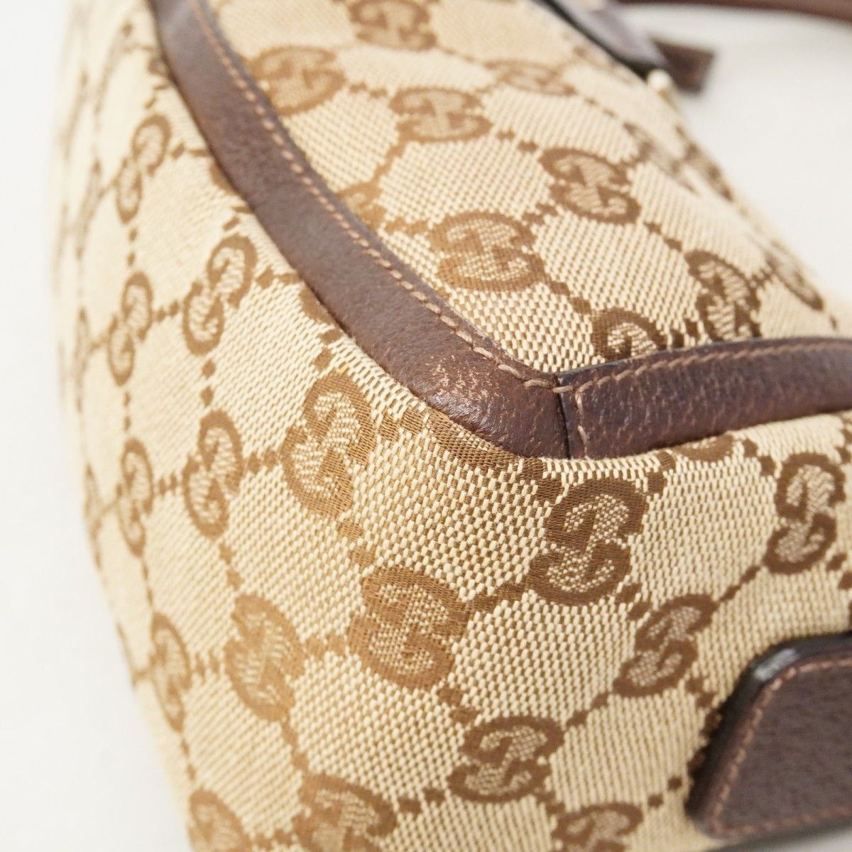 Gucci Handbag GG Canvas Brown Gold — view 7