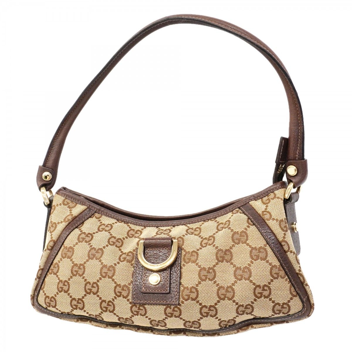 Gucci Handbag GG Canvas Brown Gold