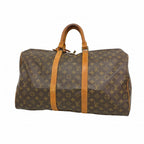Louis Vuitton Boston Bag Monogram Keepall 50 Brown