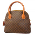 Celine Handbag Macadam Brown Gold