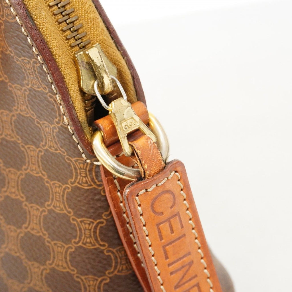 Celine Handbag Macadam Brown Gold — view 7