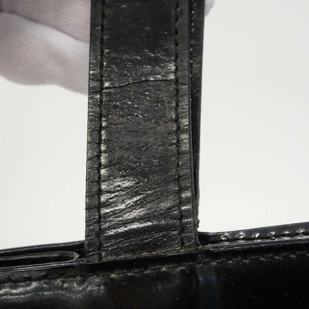 Chanel Tote Patent Leather Black Silver — view 6