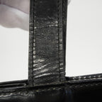Chanel Tote Patent Leather Black Silver — view 6