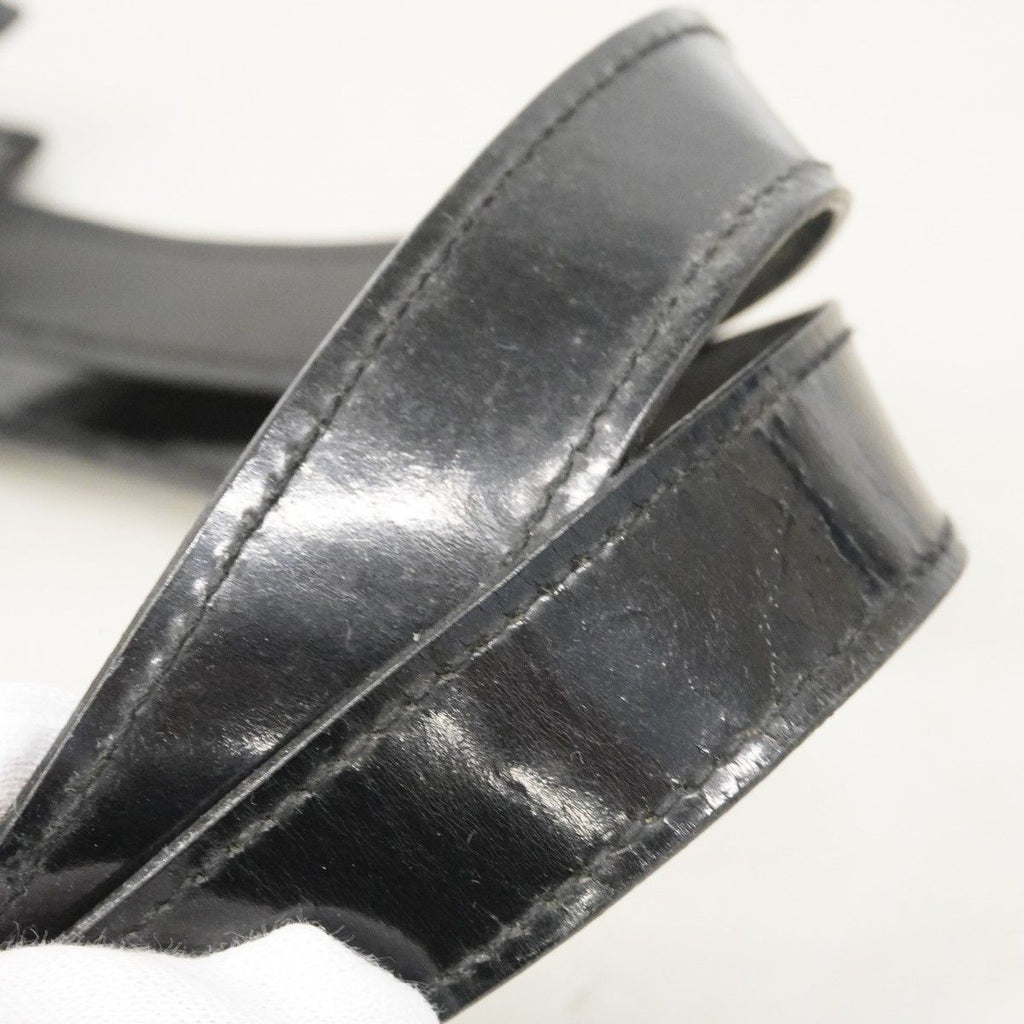 Chanel Tote Patent Leather Black Silver — view 7