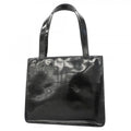 Chanel Tote Patent Leather Black Silver