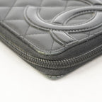 Chanel Wallet Cambon Lambskin Black Silver — view 6