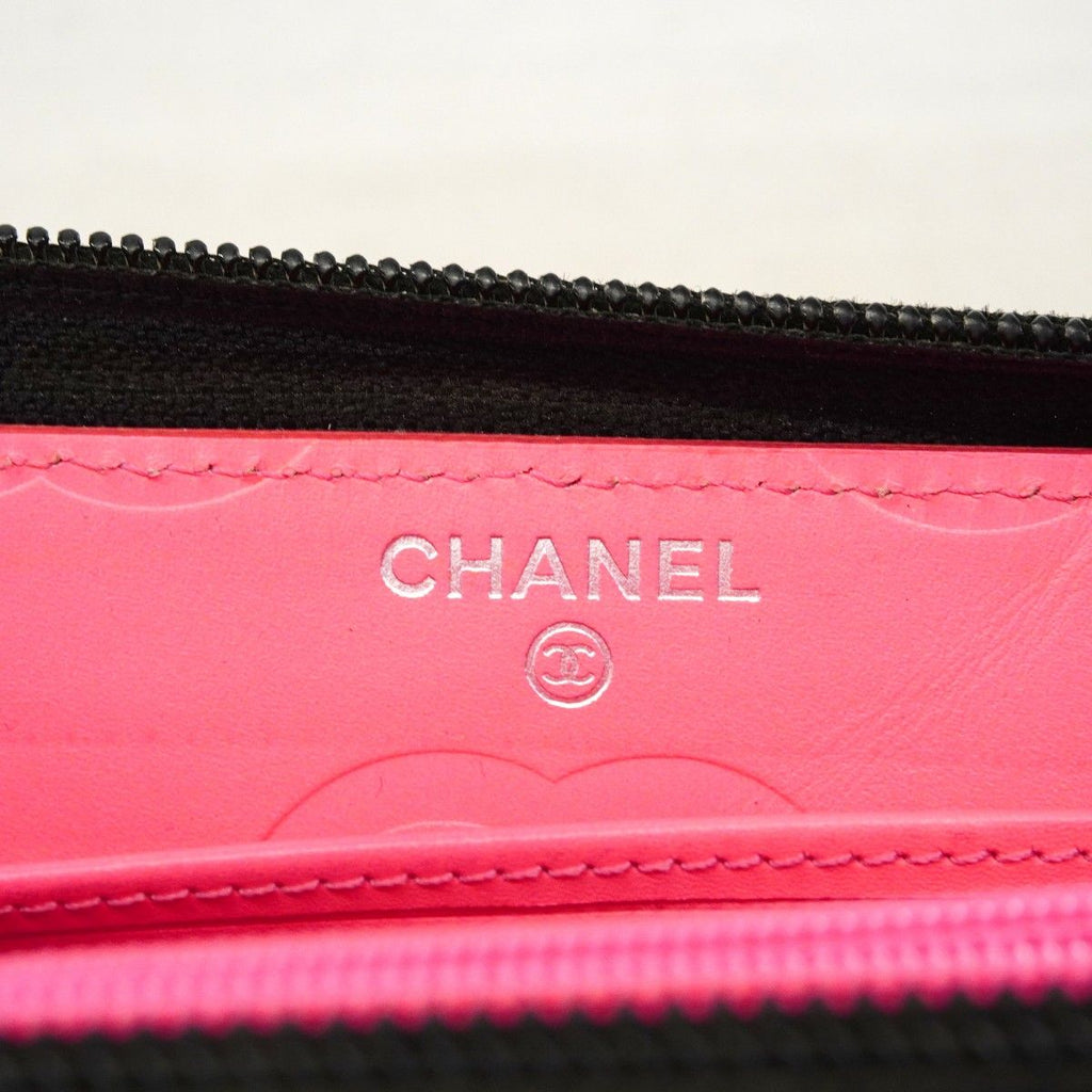 Chanel Wallet Cambon Lambskin Black Silver — view 4
