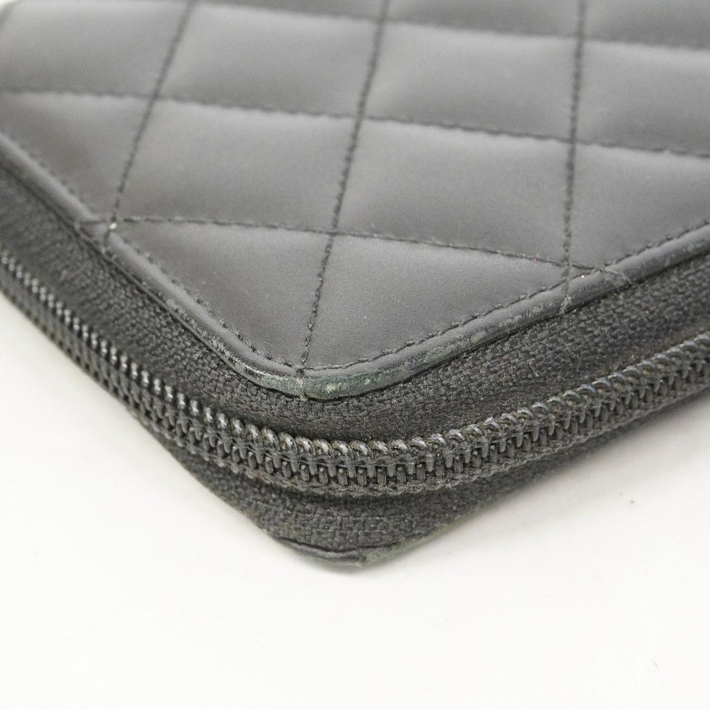 Chanel Wallet Cambon Lambskin Black Silver — view 7