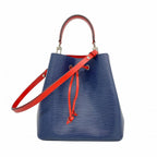 Louis Vuitton Handbag Epi Neo Noe Andigo Blue 2-Way