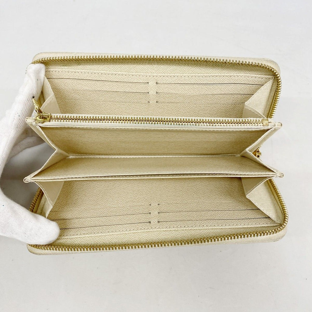 Louis Vuitton Wallet Damier Azur Zippy White — view 3