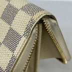 Louis Vuitton Wallet Damier Azur Zippy White — view 6