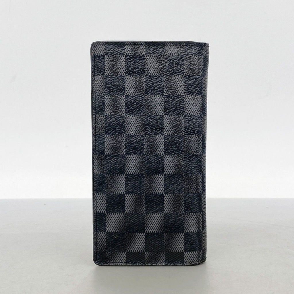 Louis Vuitton Wallet Damier Graphite Portefeuille Brazza Black — view 7