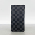 Louis Vuitton Wallet Damier Graphite Portefeuille Brazza Black — view 7