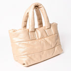 Chanel Coco Cocoon MM Tote Bag CC Logo Lambskin Gold — view 3