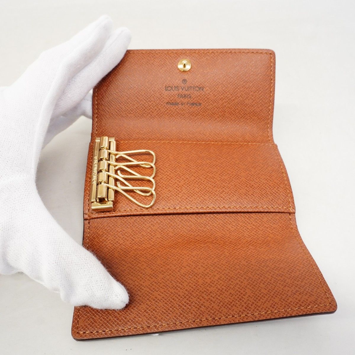 Louis Vuitton Key Case Monogram Multicles 4 Brown Key Holder — view 3
