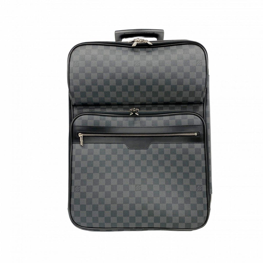 Louis Vuitton Travel Bag Damier Graphite Pegase 55 Business Black