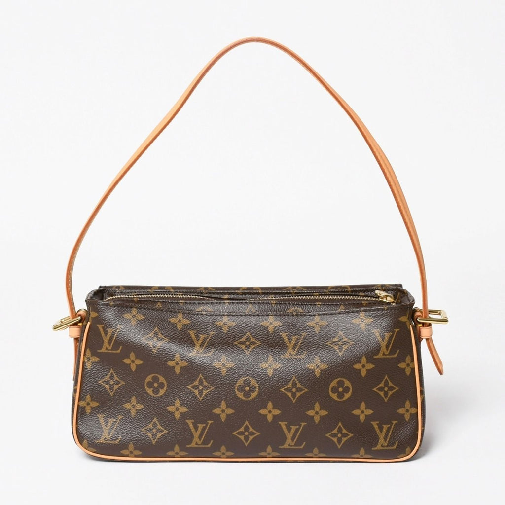 Louis Vuitton Viva-Cite MM Handbag Bag Monogram Brown Gold — view 2