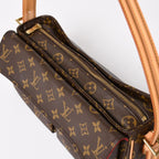 Louis Vuitton Viva-Cite MM Handbag Bag Monogram Brown Gold — view 5