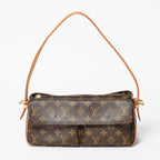 Louis Vuitton Viva-Cite MM Handbag Bag Monogram Brown Gold