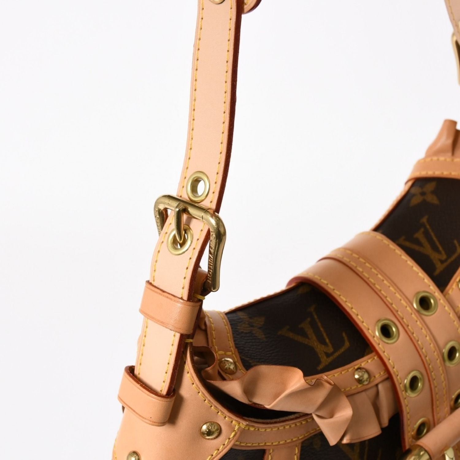 Louis Vuitton Shoulder Bag Leonor Monogram Brown — view 4