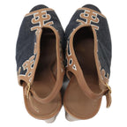 Hermes Denim Leather Sandals — view 6