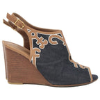 Hermes Denim Leather Sandals — view 5