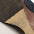 Hermes Denim Leather Sandals — view 8