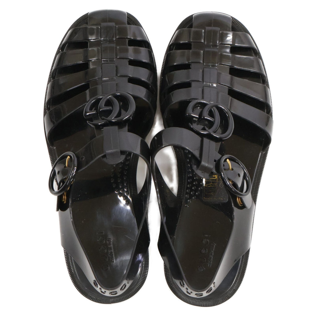 Gucci GG Marmont Rubber Gurkha Sandals — view 6