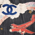 Chanel Chain Tote Bag Night Flight Embroidery CC Logo Denim — view 8