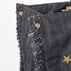 Chanel Chain Tote Bag Night Flight Embroidery CC Logo Denim — view 6