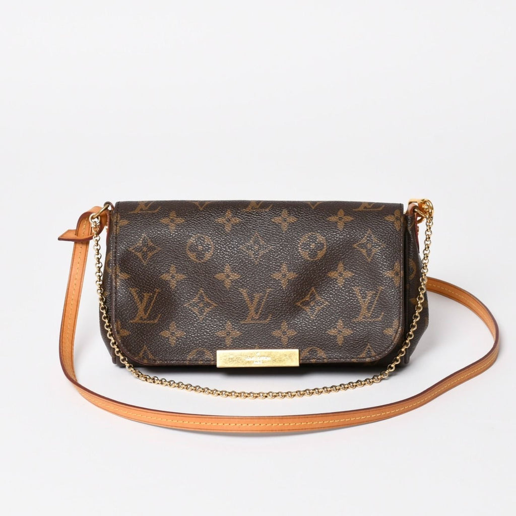 Louis Vuitton Favorite PM Shoulder Bag Monogram Brown Gold