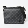 Louis Vuitton Shoulder Bag District NM Monogram Eclipse Black