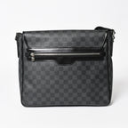 Louis Vuitton Daniel MM Shoulder Bag Damier Graphite Black Silver — view 2