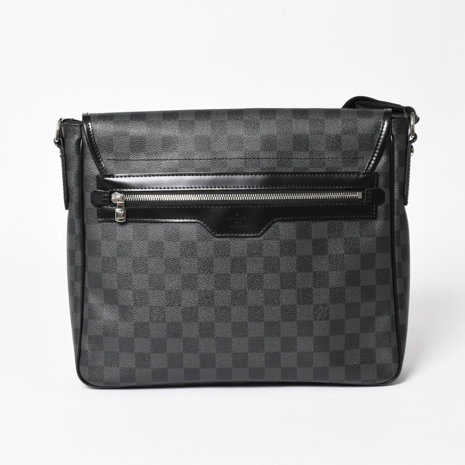 Louis Vuitton Daniel MM Shoulder Bag Damier Graphite Black Silver — view 2