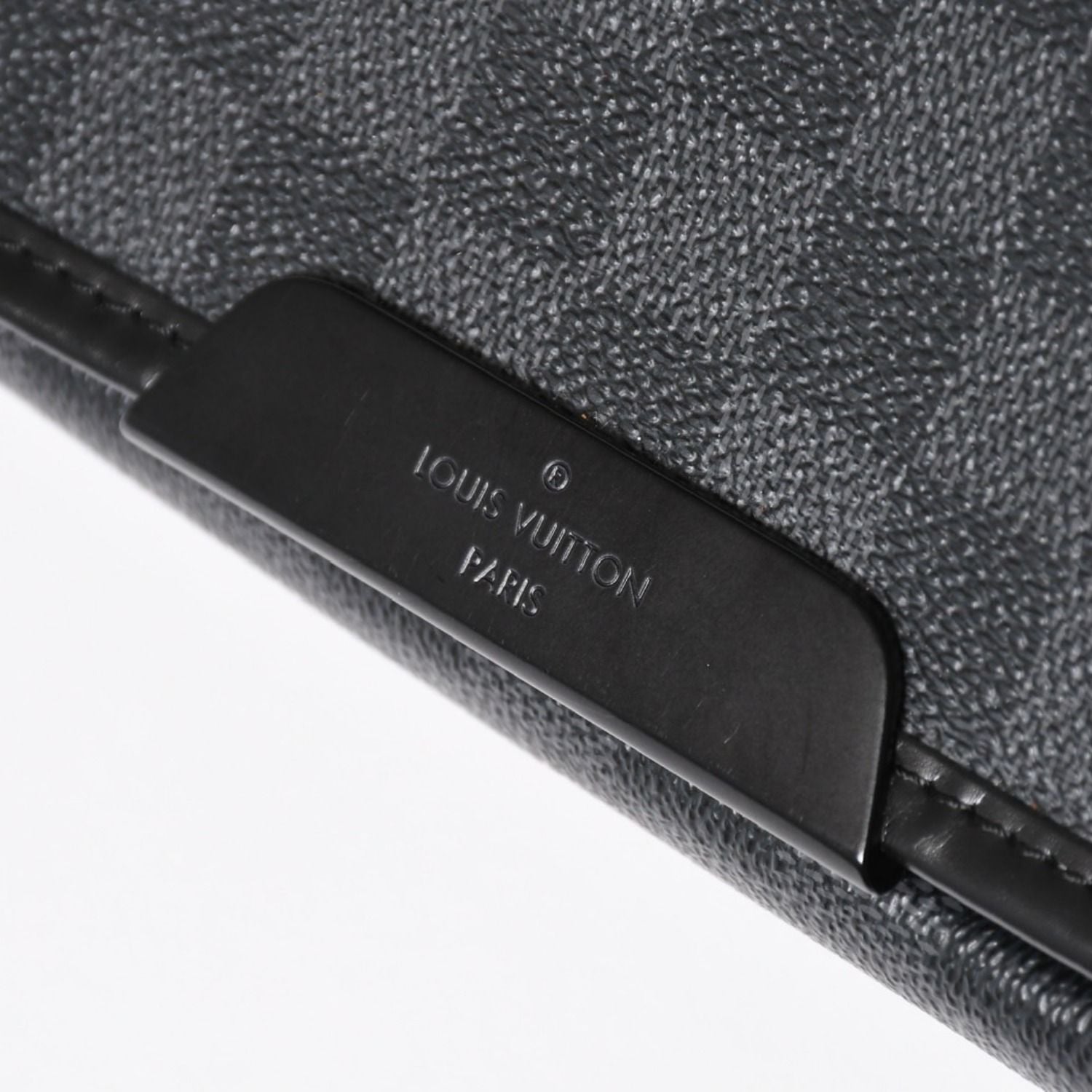 Louis Vuitton Daniel MM Shoulder Bag Damier Graphite Black Silver — view 7