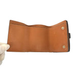 Loewe Trifold Wallet Navy Black Brown Leather Folded Compact — view 4