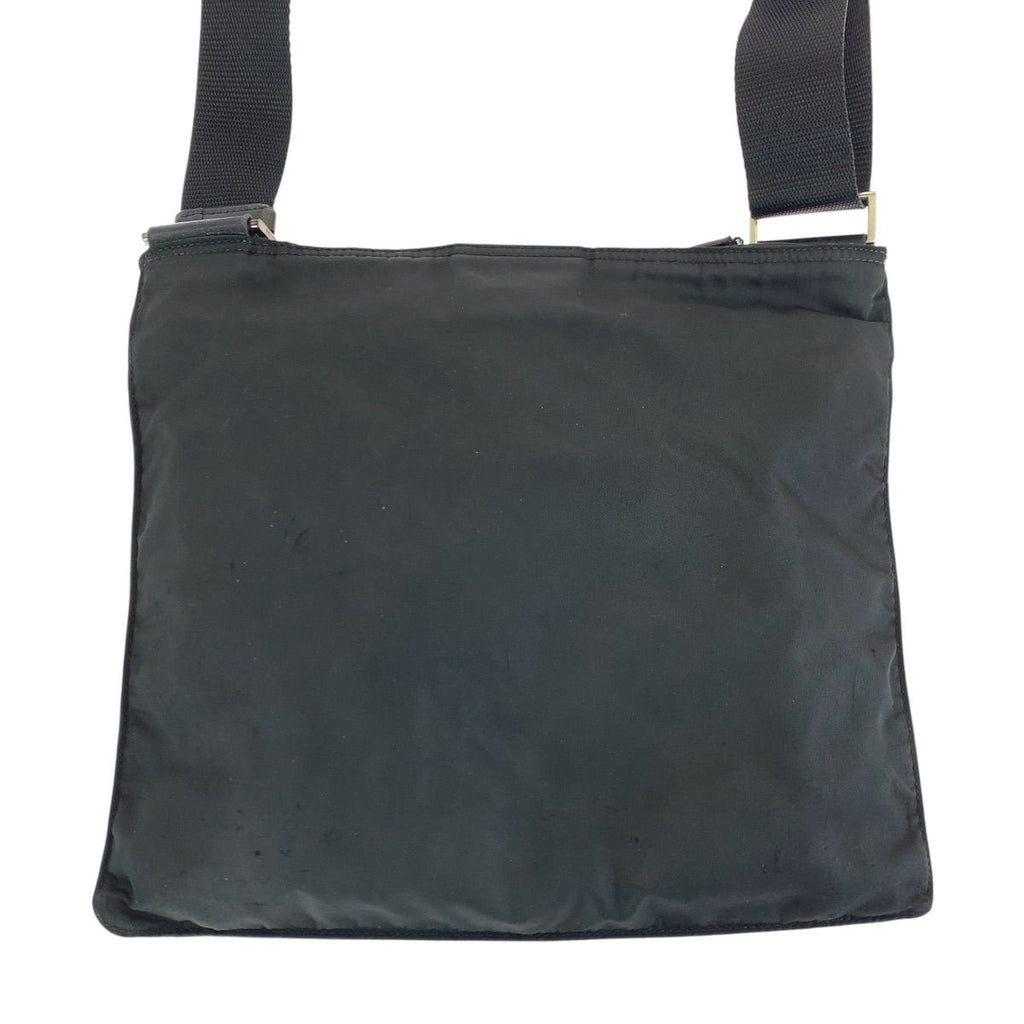 Prada Tessuto Black Silver Nylon Shoulder — view 2