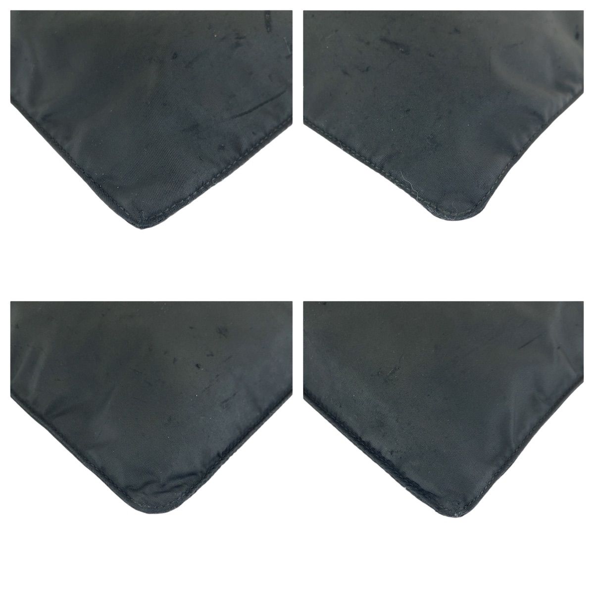 Prada Tessuto Black Silver Nylon Shoulder — view 3