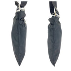 Prada Tessuto Black Silver Nylon Shoulder — view 8