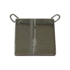 Hermes Symbol Silver Black Metal Leather Necklace — view 3
