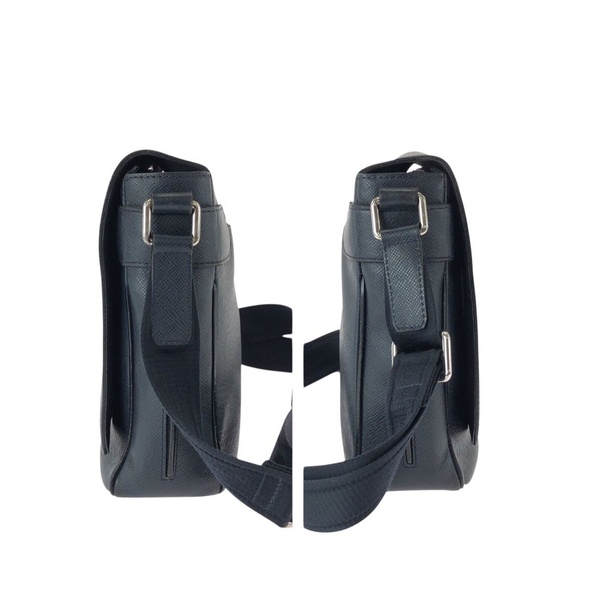 Louis Vuitton Taiga Roman PM Navy Silver Leather Shoulder — view 8