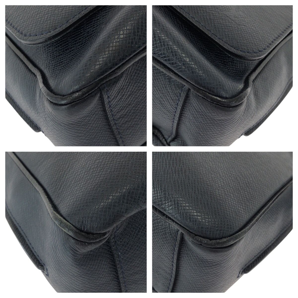 Louis Vuitton Taiga Roman PM Navy Silver Leather Shoulder — view 3