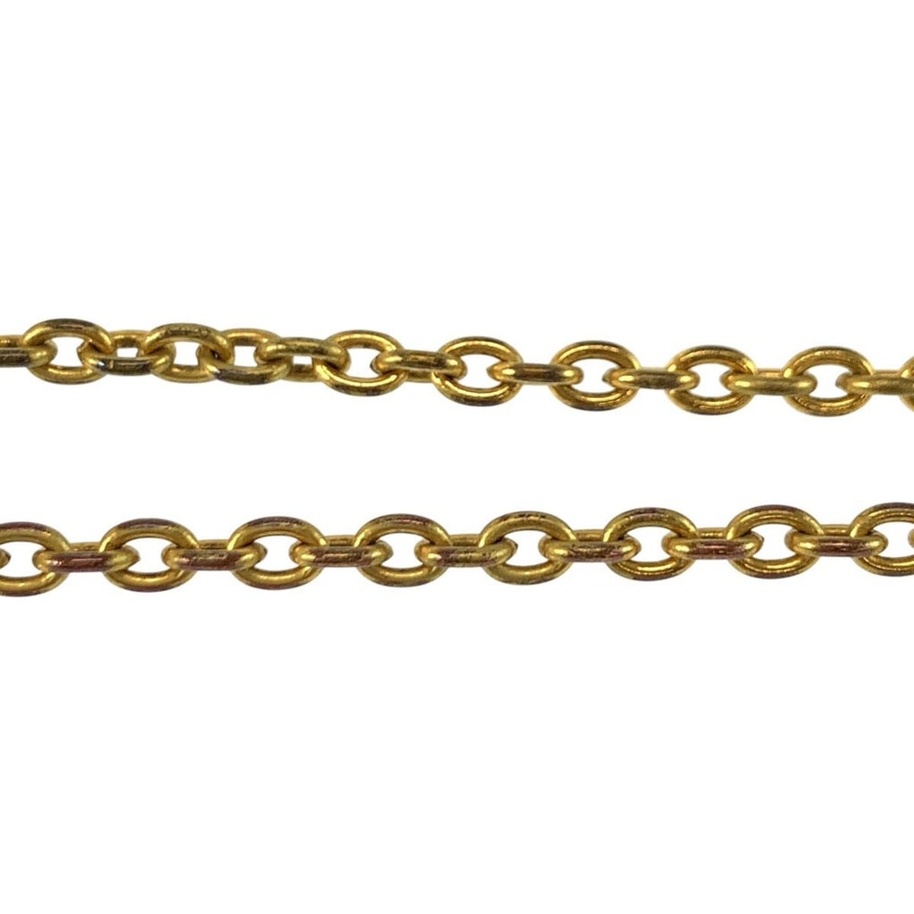 Chanel Vintage CC Logo Gold Plated Necklace — view 7