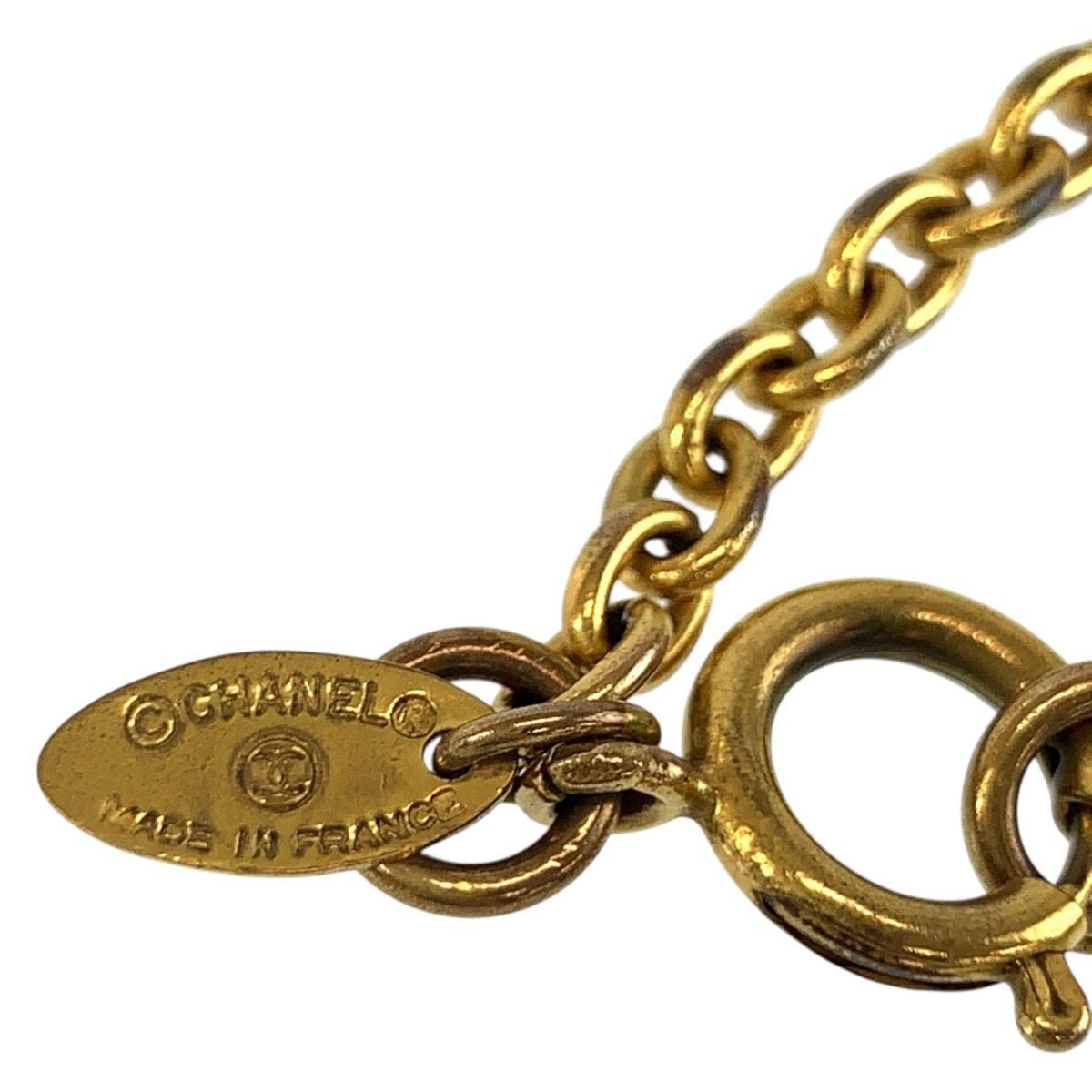 Chanel Vintage CC Logo Gold Plated Necklace — view 5
