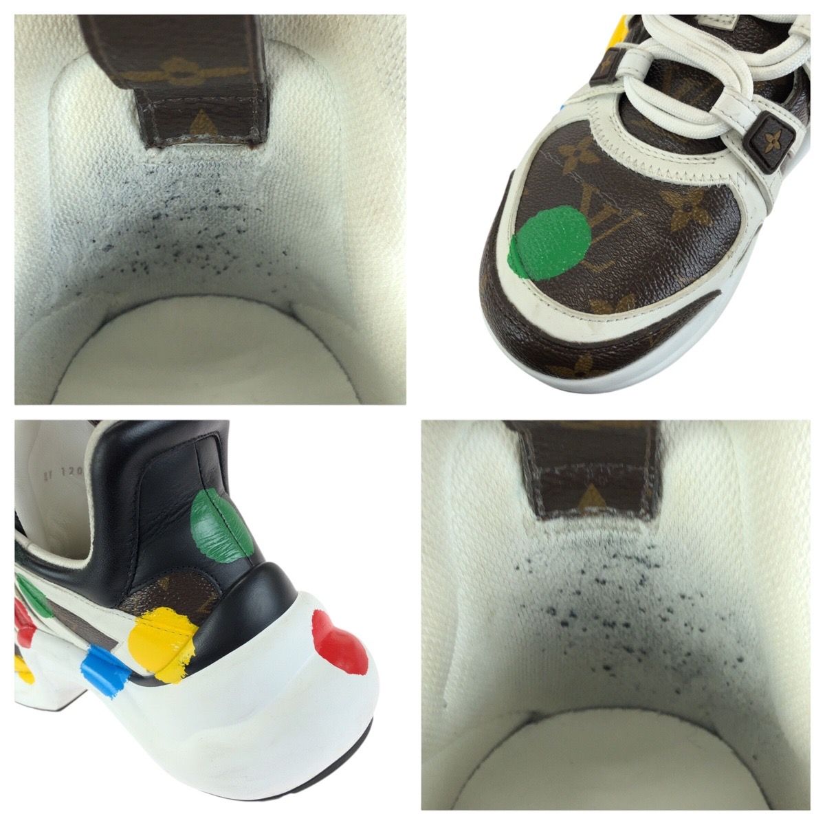 Louis Vuitton Arclight Line Yayoi Kusama 37 Multicolor Sneakers — view 7