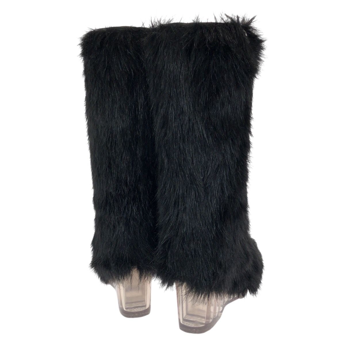 Chanel Fantasy 37 Black Silver Acrylic Polyester Boots — view 4
