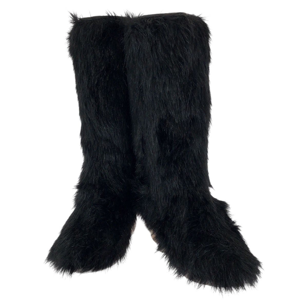 Chanel Fantasy 37 Black Silver Acrylic Polyester Boots — view 2