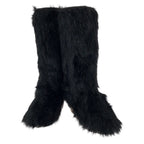 Chanel Fantasy 37 Black Silver Acrylic Polyester Boots — view 2